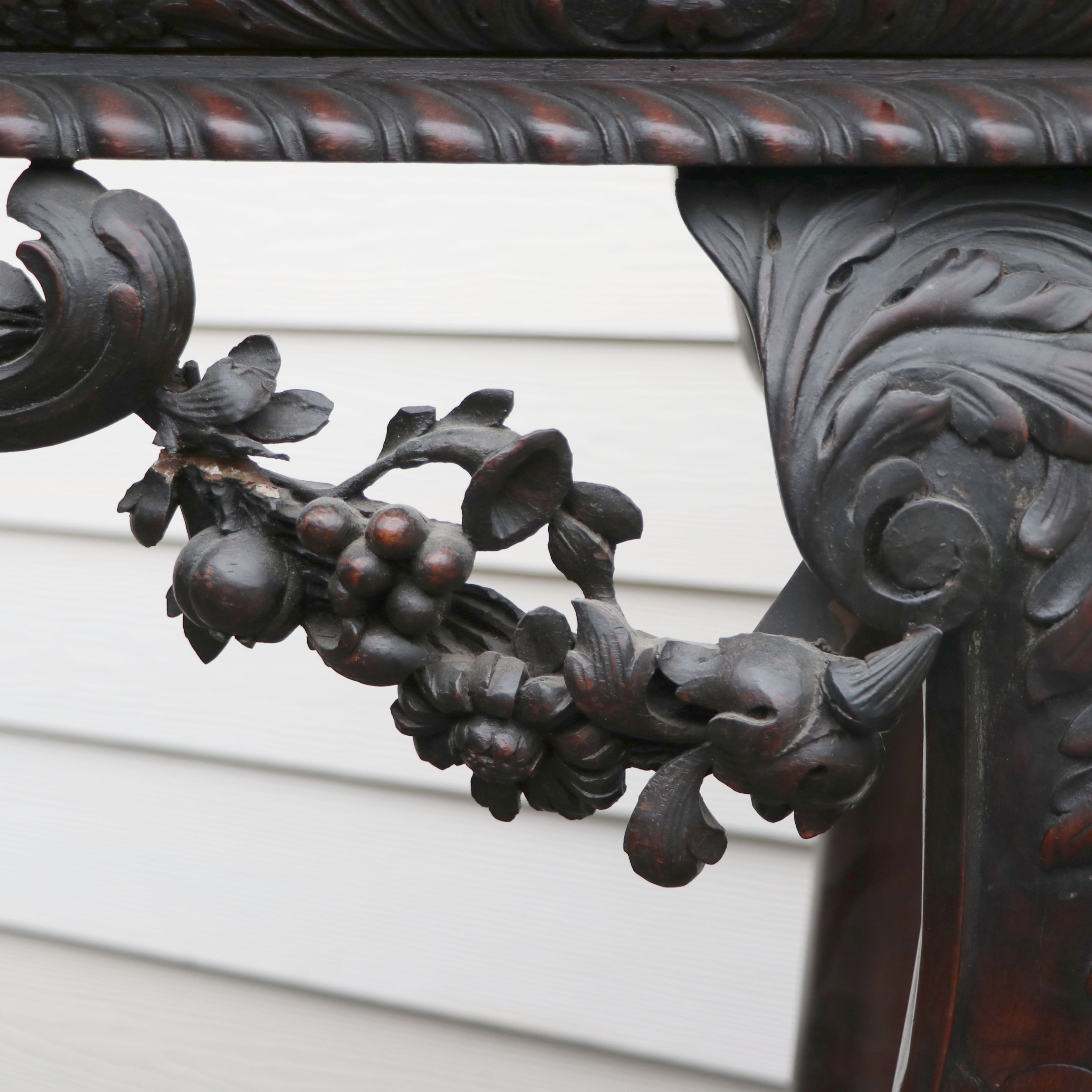 Antique George II Style Pier Table with Marble Top