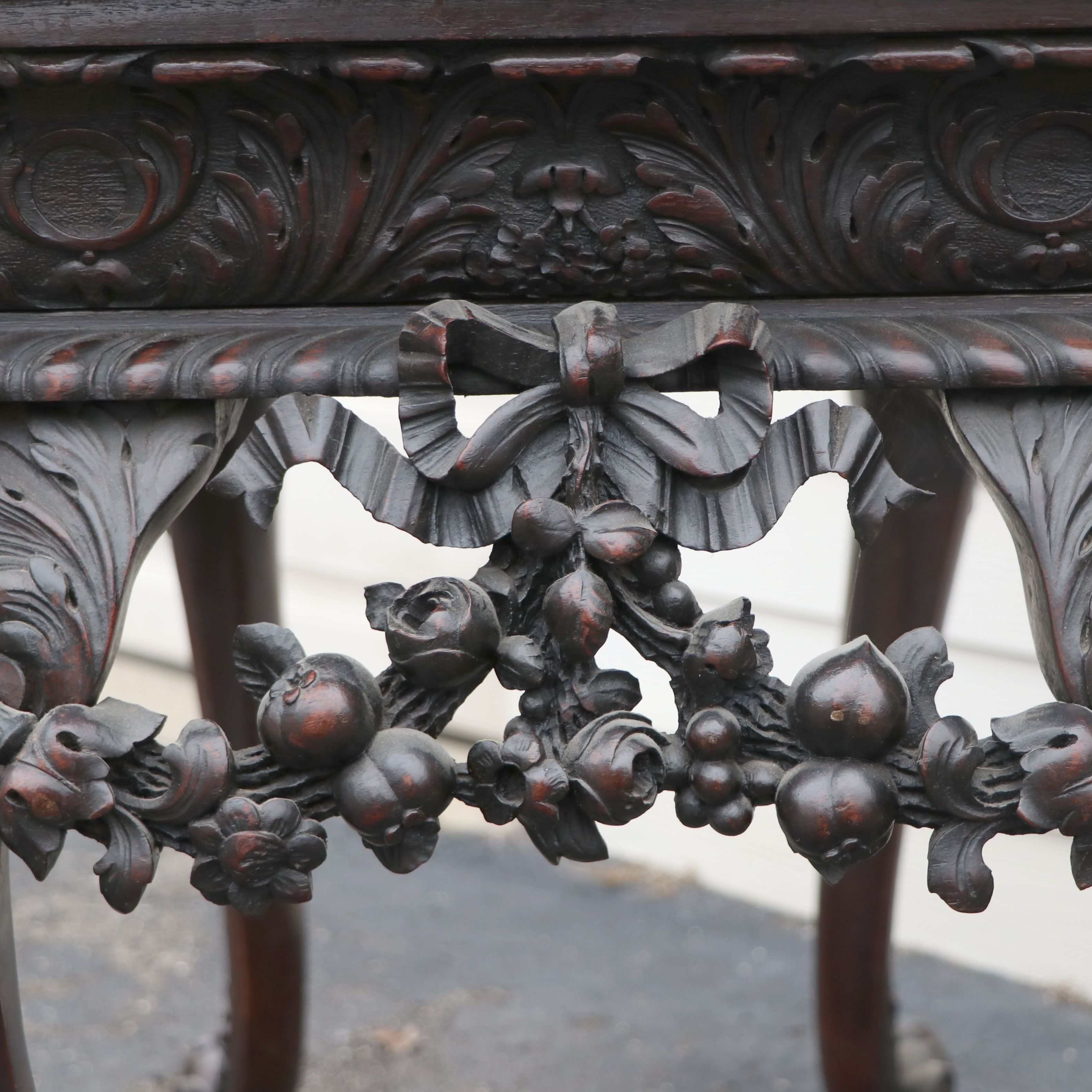 Antique George II Style Pier Table with Marble Top