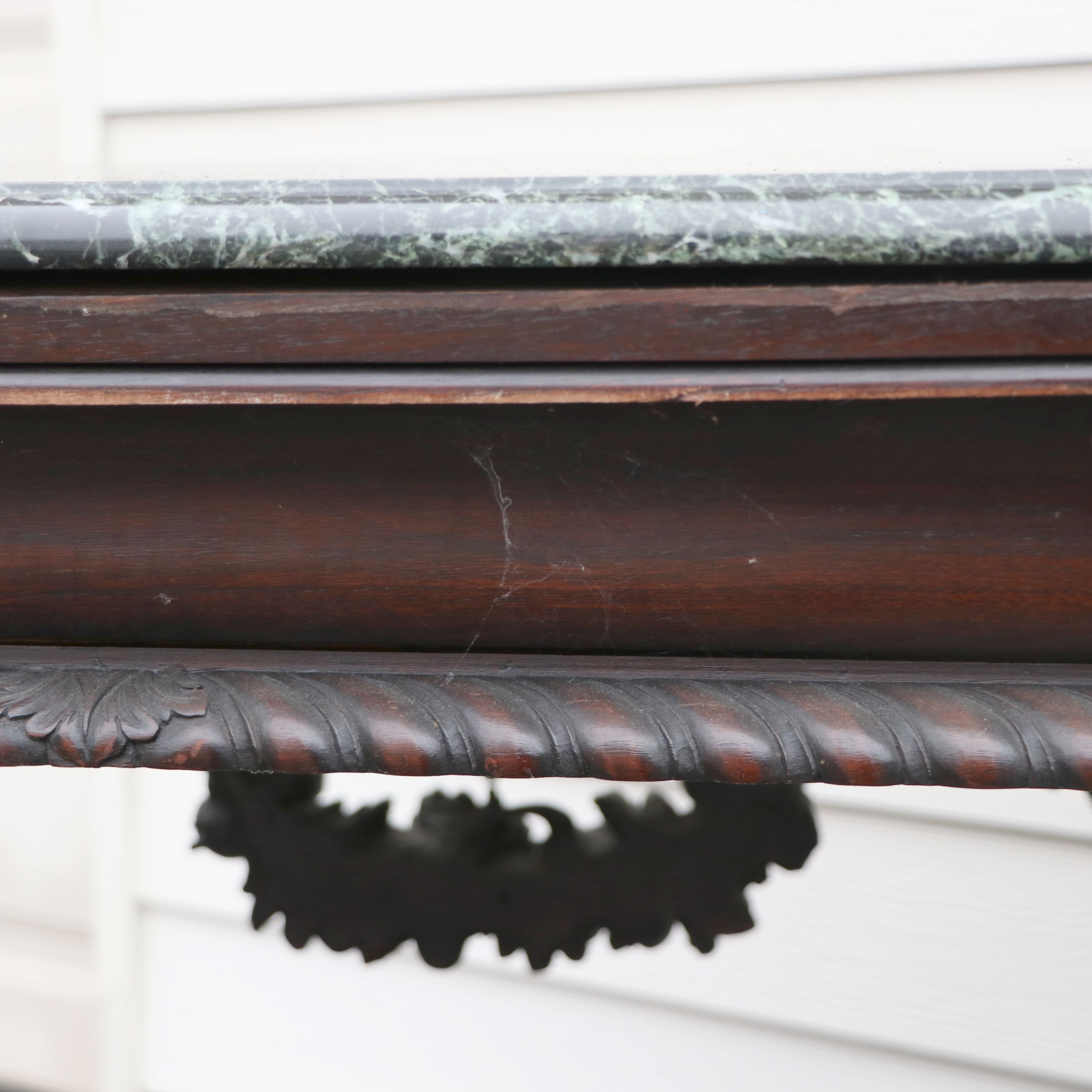 Antique George II Style Pier Table with Marble Top