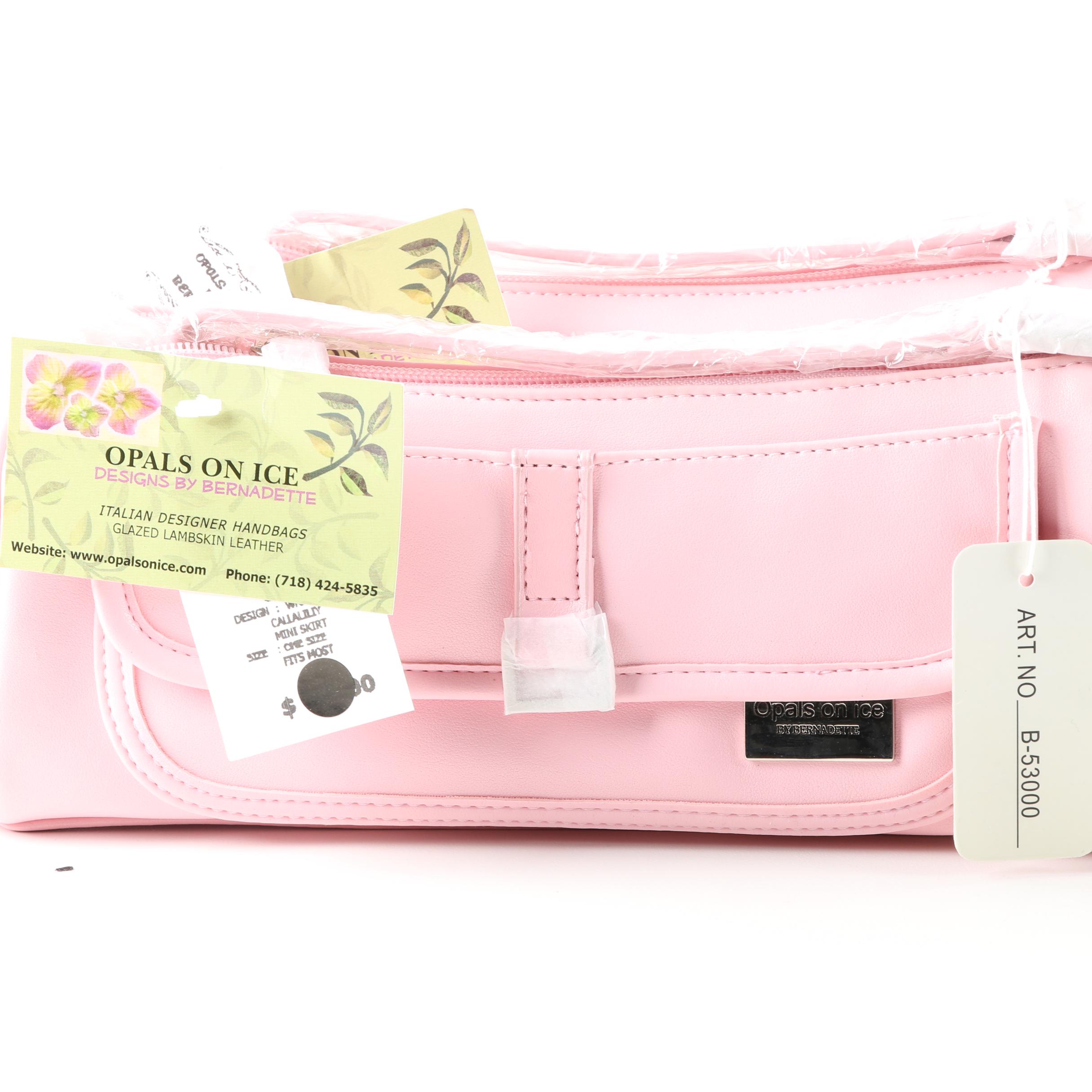 Opals On Ice by Bernadette Glazed Vegan Lambskin Leather Handbags