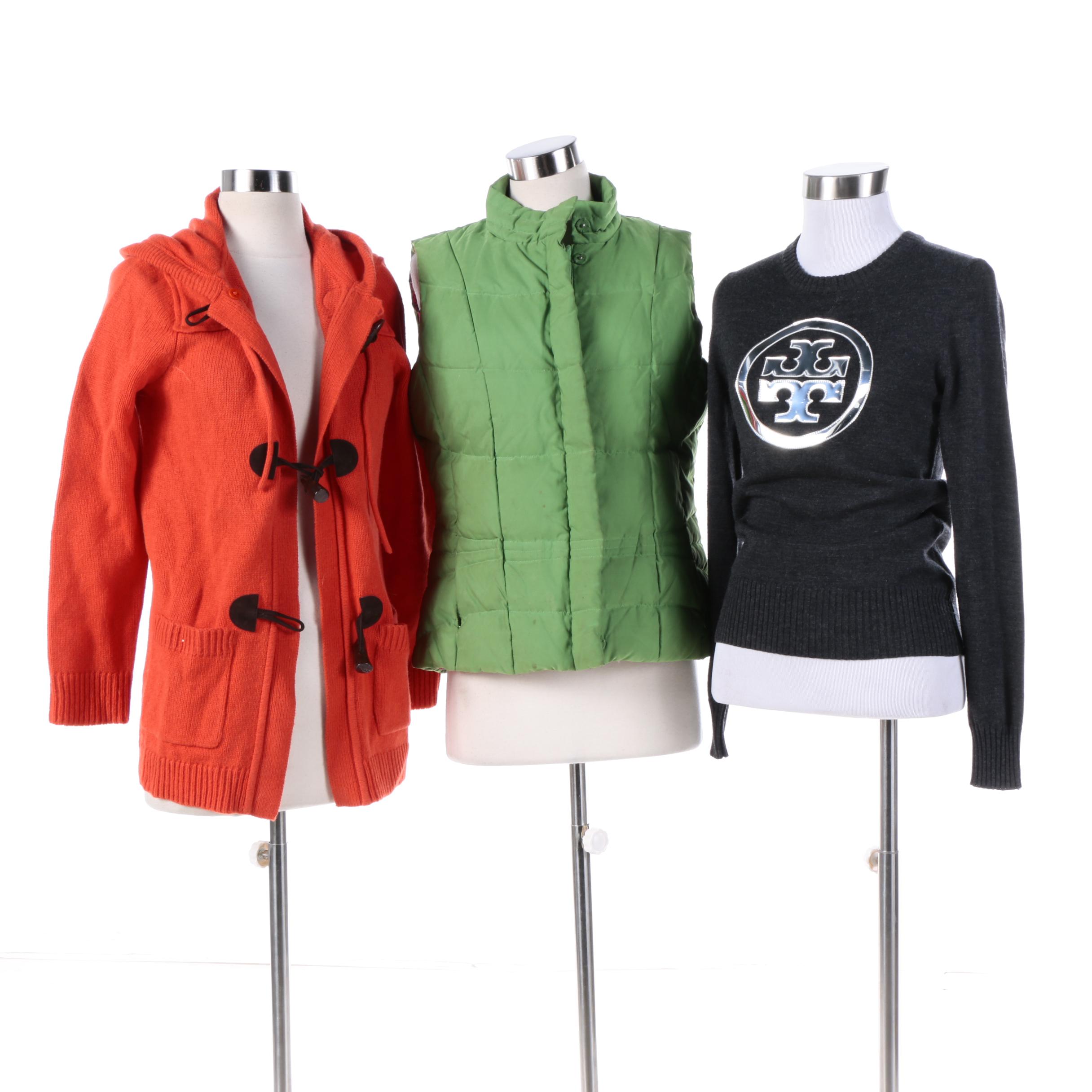 Women's Sweaters and Vest including Lilly Pulitzer and Tory Burch