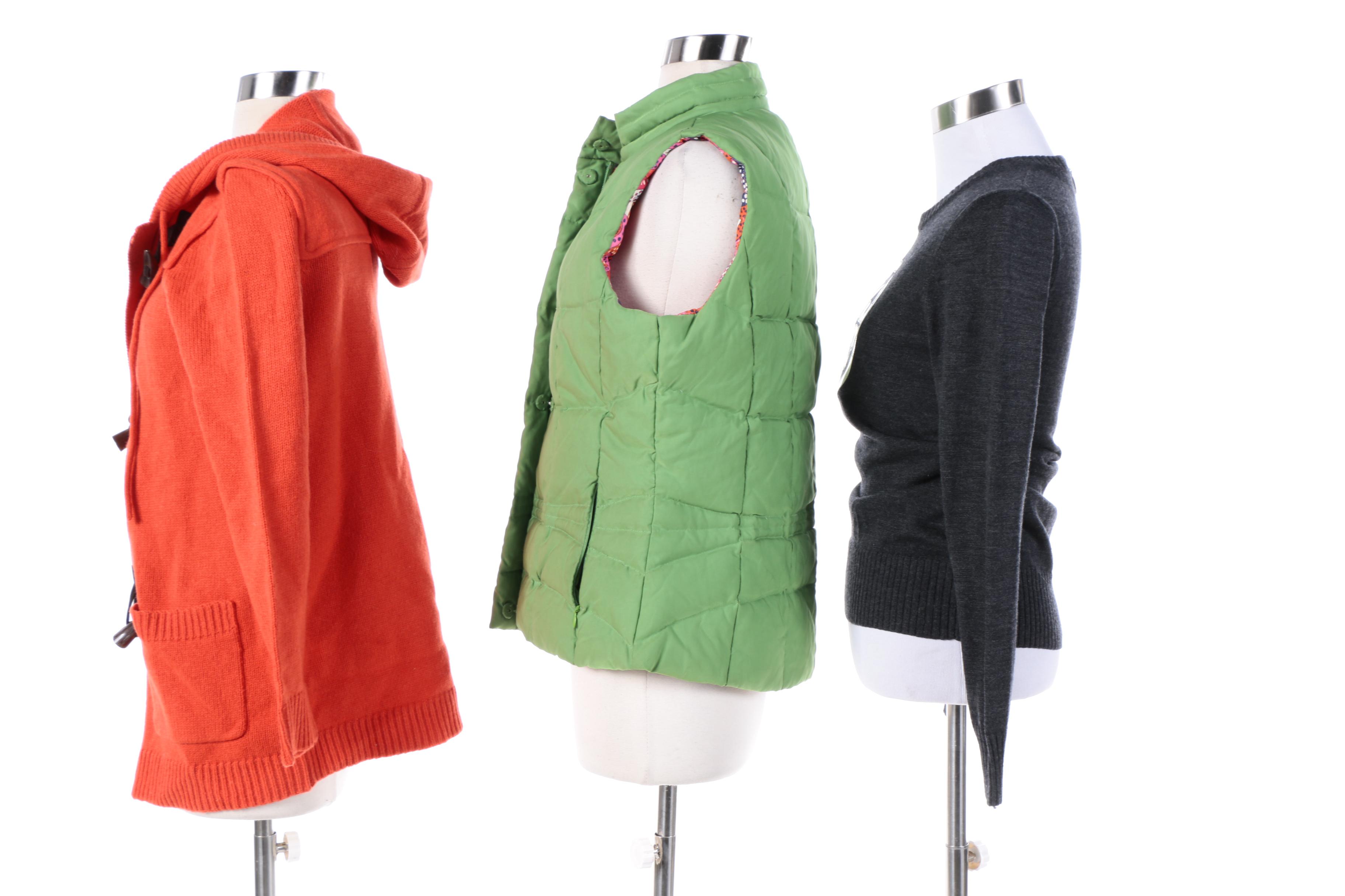 Women's Sweaters and Vest including Lilly Pulitzer and Tory Burch