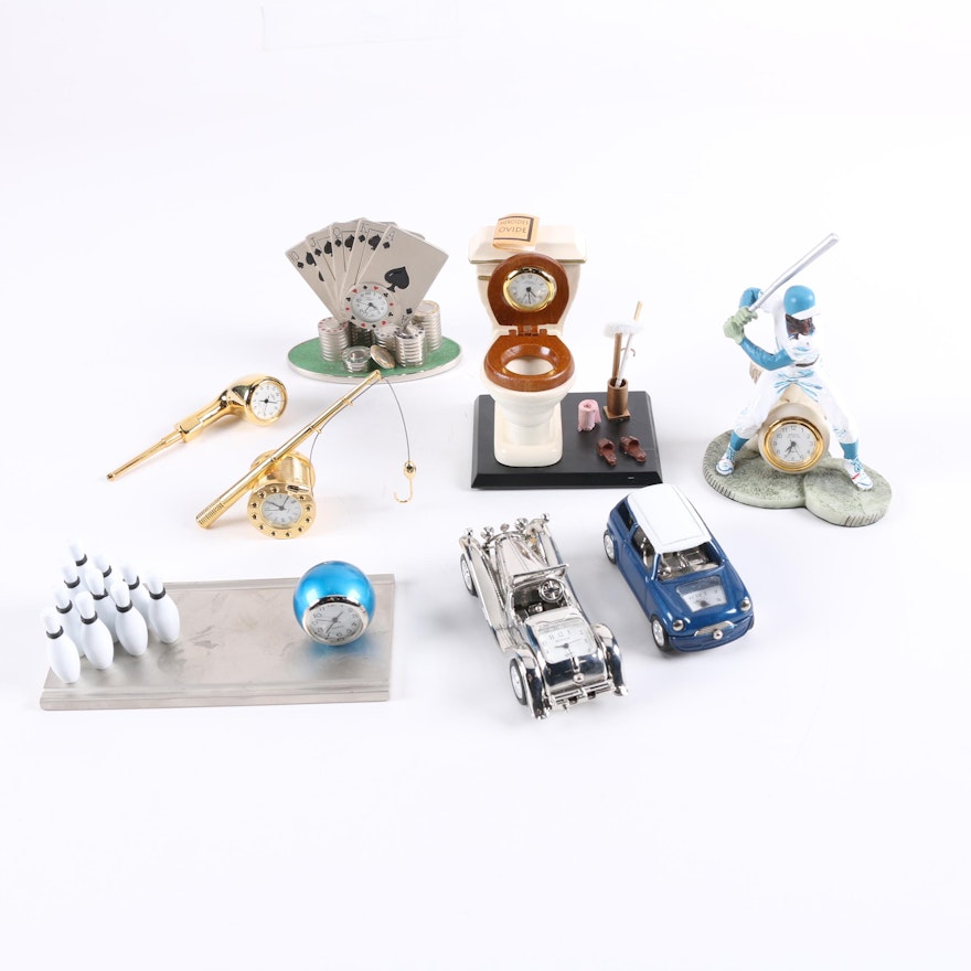 Miniature Clock Figurines Featuring Breeze Collection, Royale and More