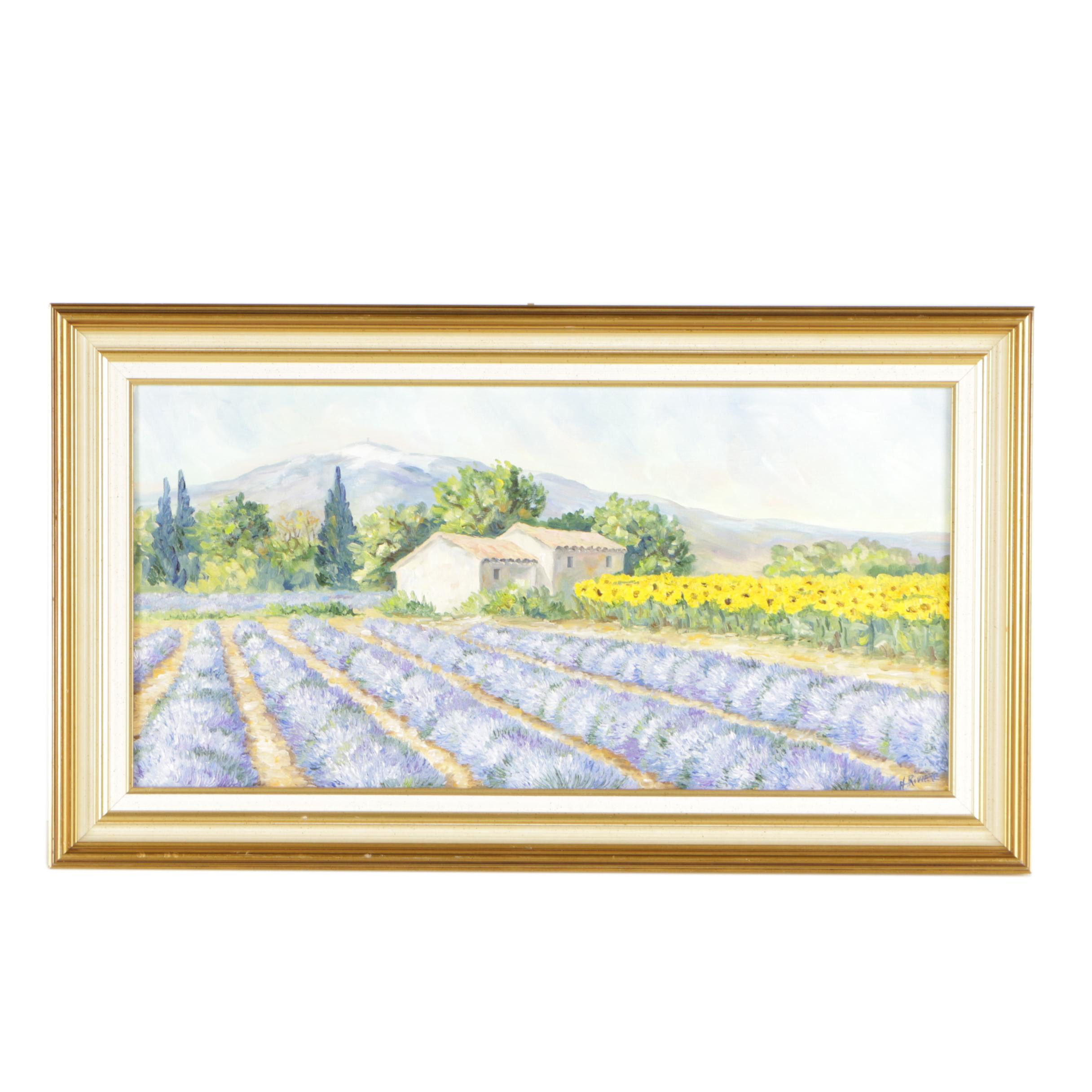 H. Riviere Oil Painting