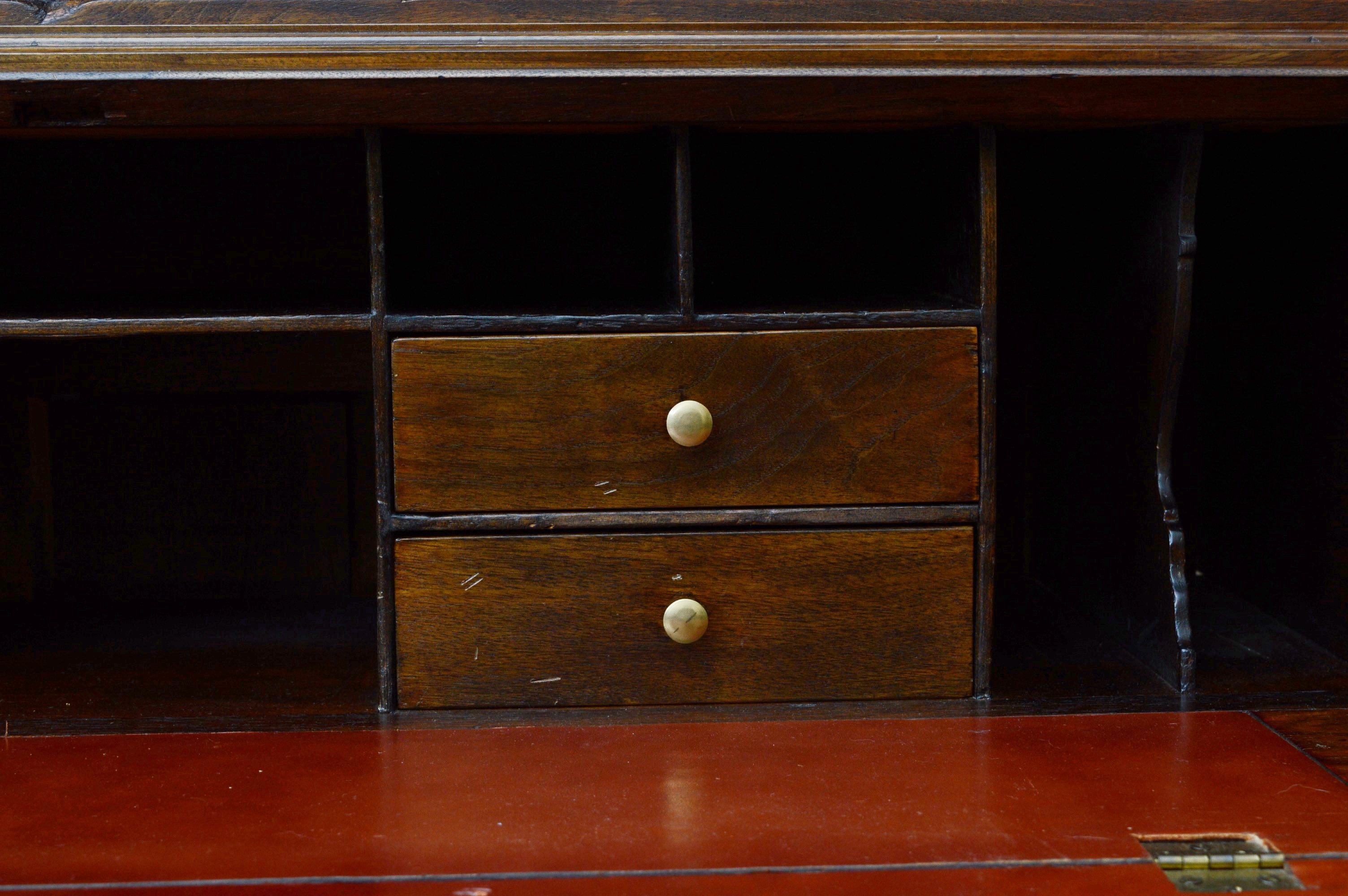 Antique Victorian Secretary Bookcase, in Walnut and Rosewood