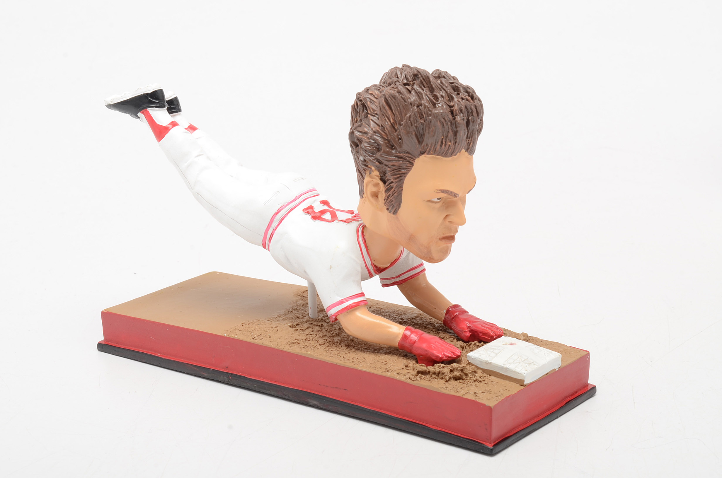 Pete Rose "Sliding Head First" Bobble Head Doll In Box