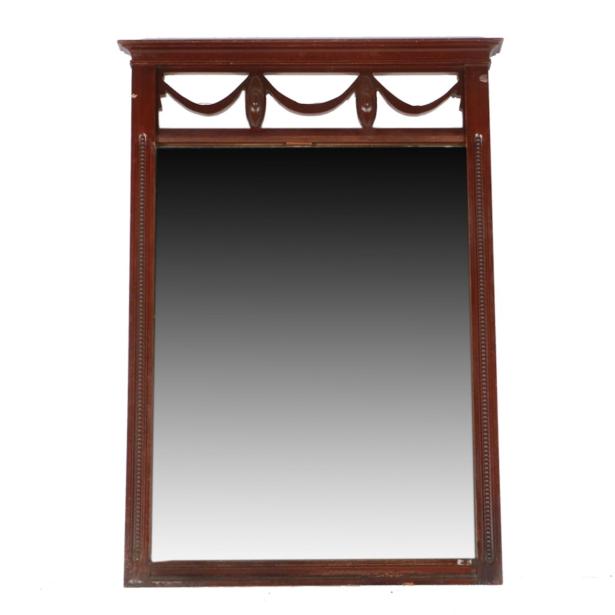 Neoclassical Style Wood Framed Wall Mirror