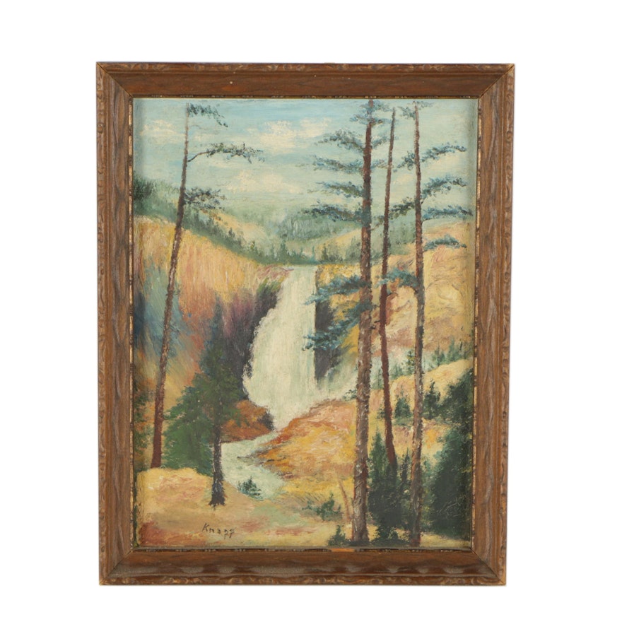 Knapp Oil Landscape Painting