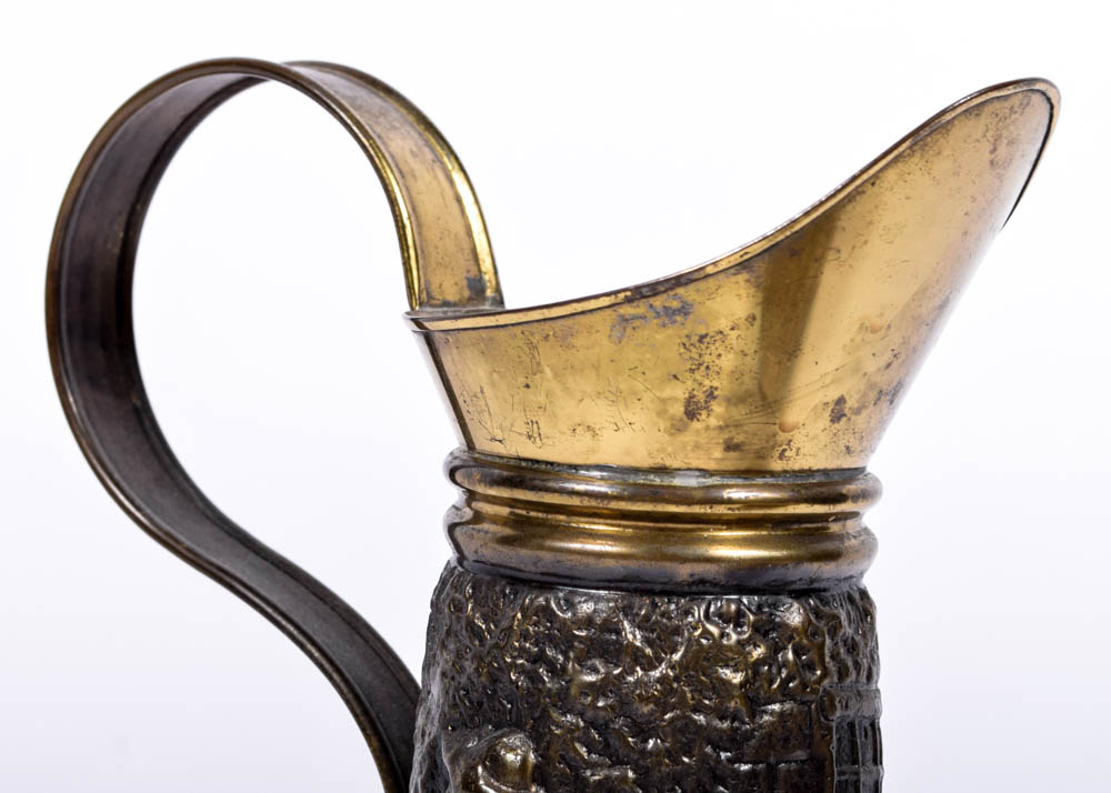 Hand-Embossed Brass Decor