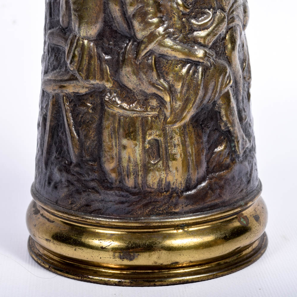 Hand-Embossed Brass Decor