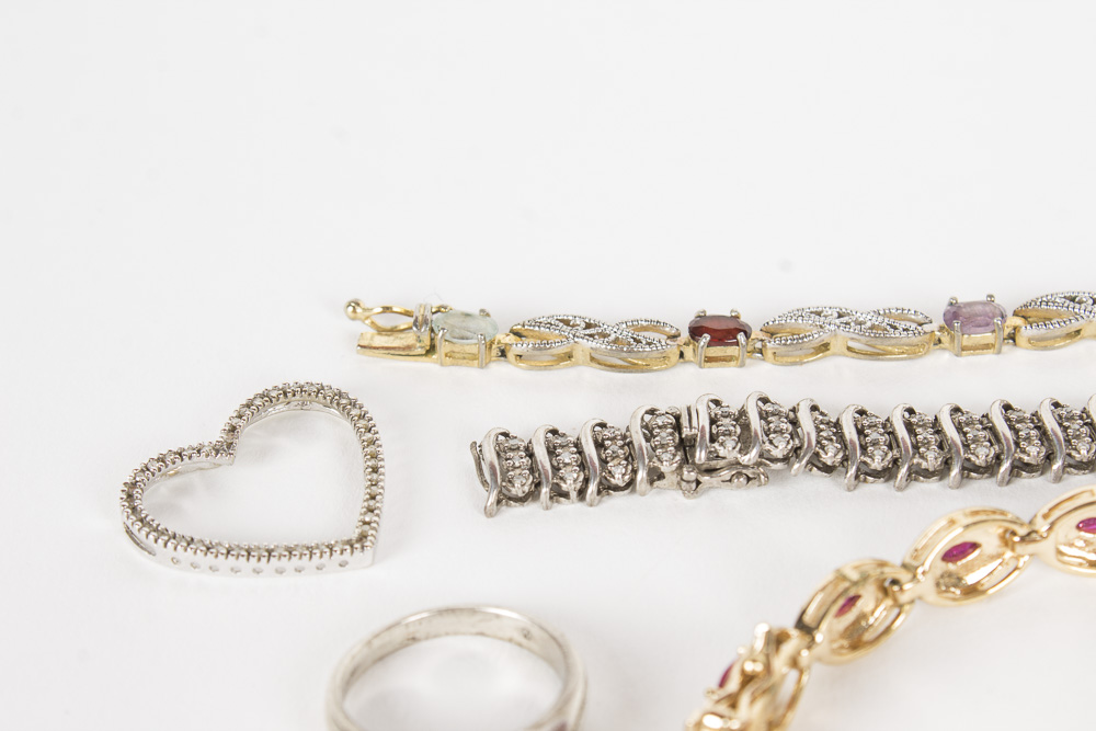 Sterling Silver and Gemstone Jewelry Collection