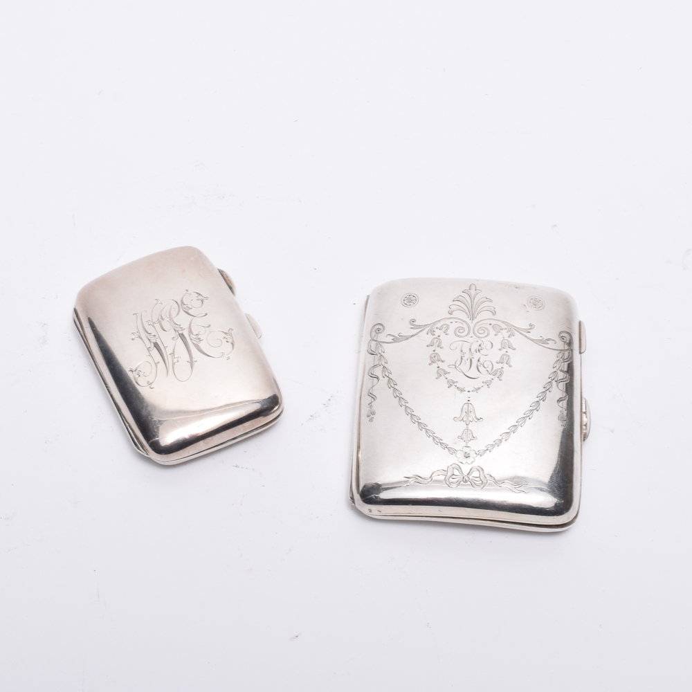 1911 Stokes & Ireland Ltd. Sterling Silver Cigarette Case with Match Safe