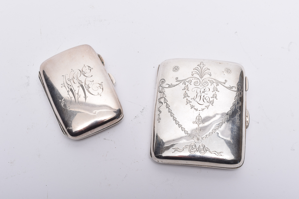 1911 Stokes & Ireland Ltd. Sterling Silver Cigarette Case with Match Safe