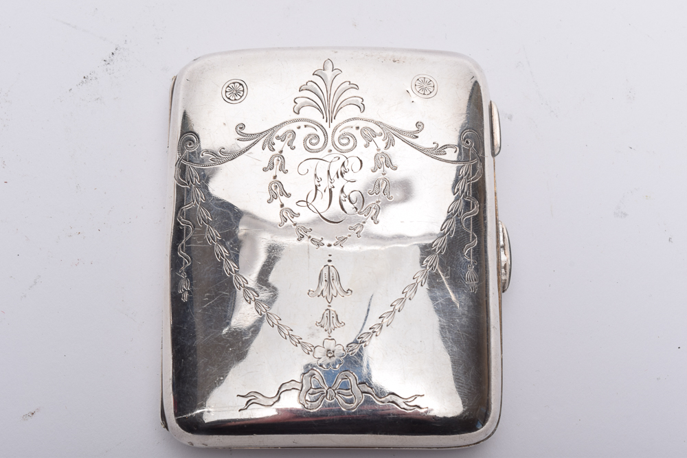 1911 Stokes & Ireland Ltd. Sterling Silver Cigarette Case with Match Safe