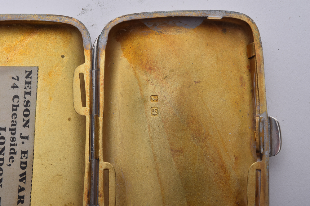 1911 Stokes & Ireland Ltd. Sterling Silver Cigarette Case with Match Safe