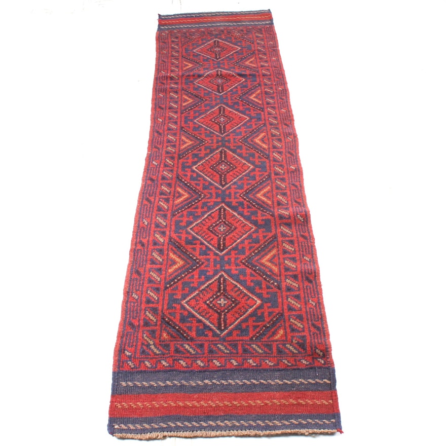 2' x 8' Hand-Knotted Persian Baluch Runner