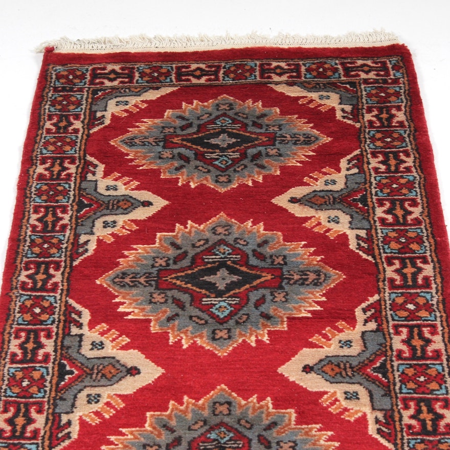 2' x 7' Hand-Knotted Indo-Persian Bokhara Runner