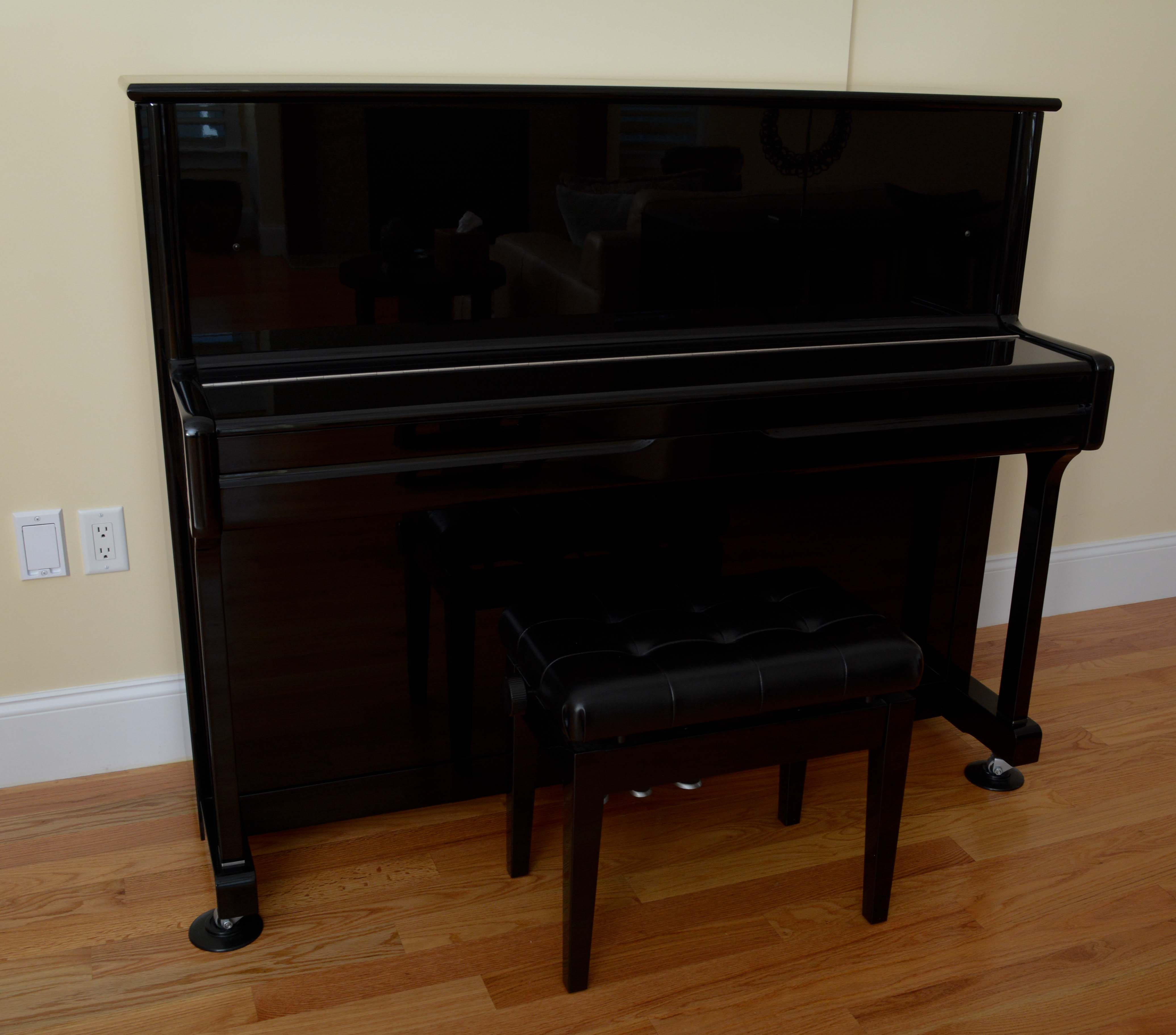 Ritmüller Studio Upright Piano with Adjustable Bench