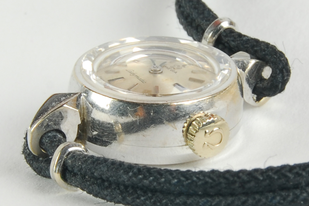 Omega Ladymatic 14K White Gold Watch in Orignal Box