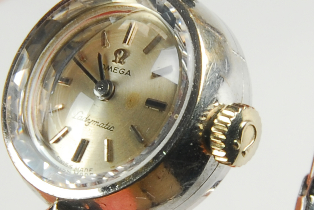 Omega Ladymatic 14K White Gold Watch in Orignal Box