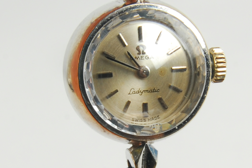 Omega Ladymatic 14K White Gold Watch in Orignal Box