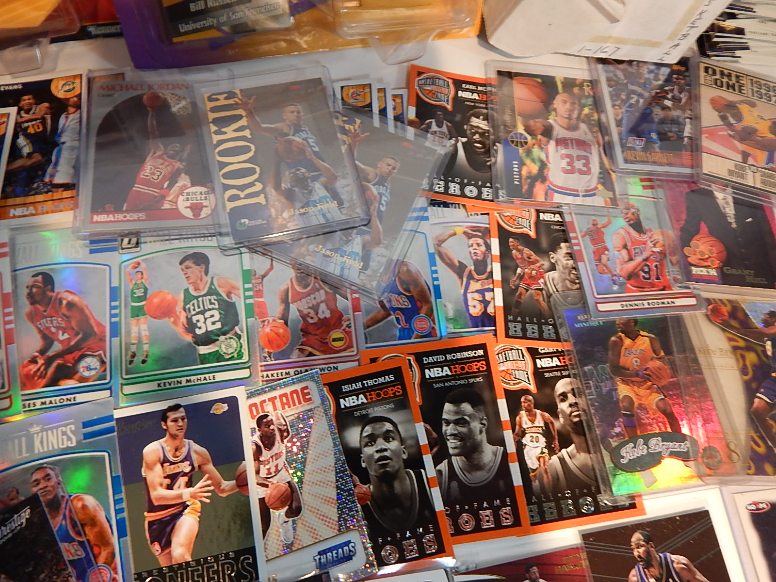 NBA Basketball Collection with Cards, Autographs, RC's, Stars, Starting Lineups
