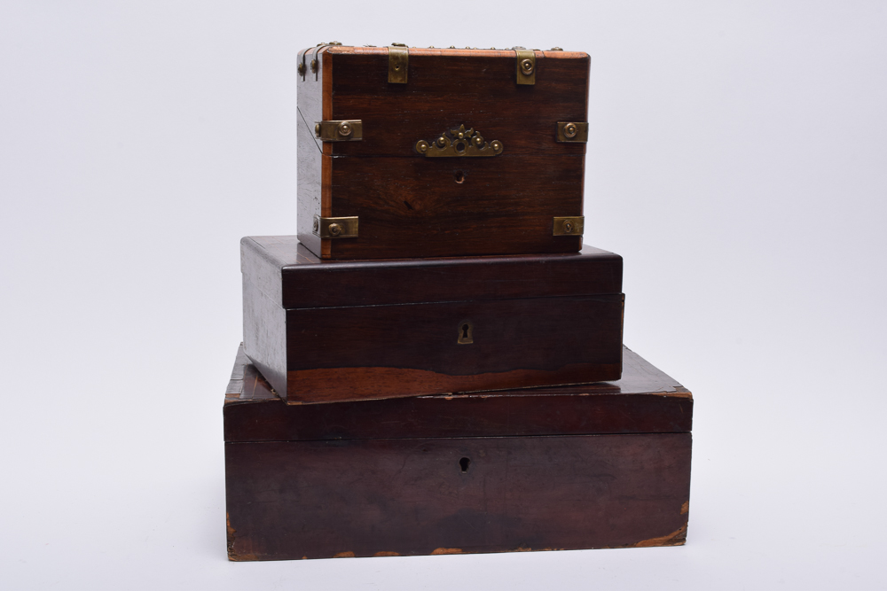 Vintage Wood Valet Boxes