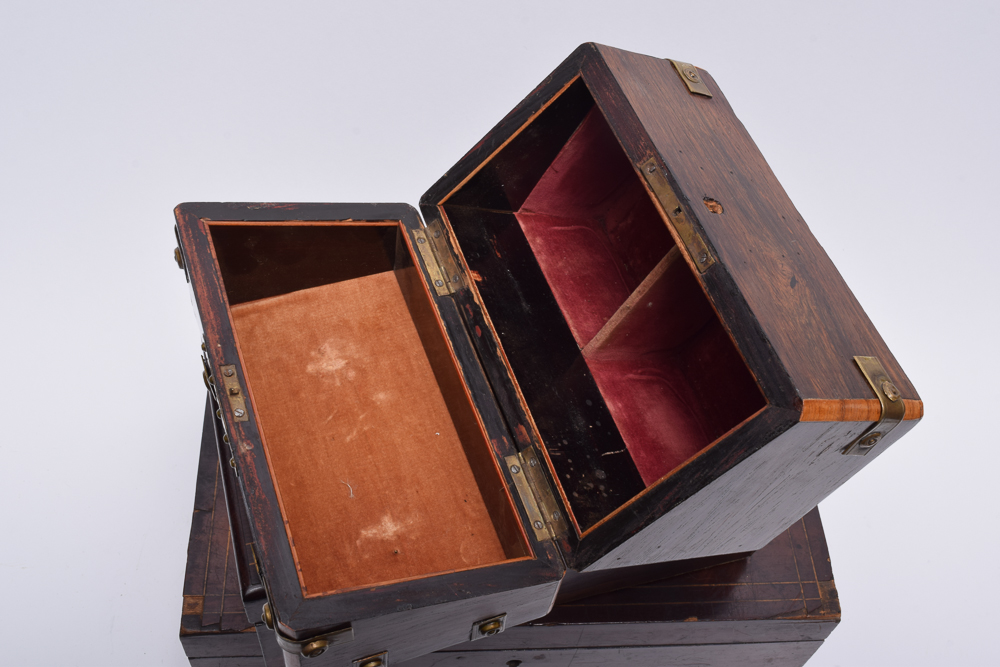 Vintage Wood Valet Boxes