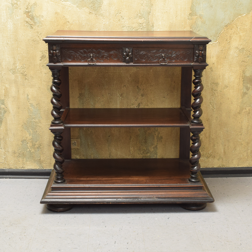 Barley Twist French Henri II Style Marble Top Trolley EBTH