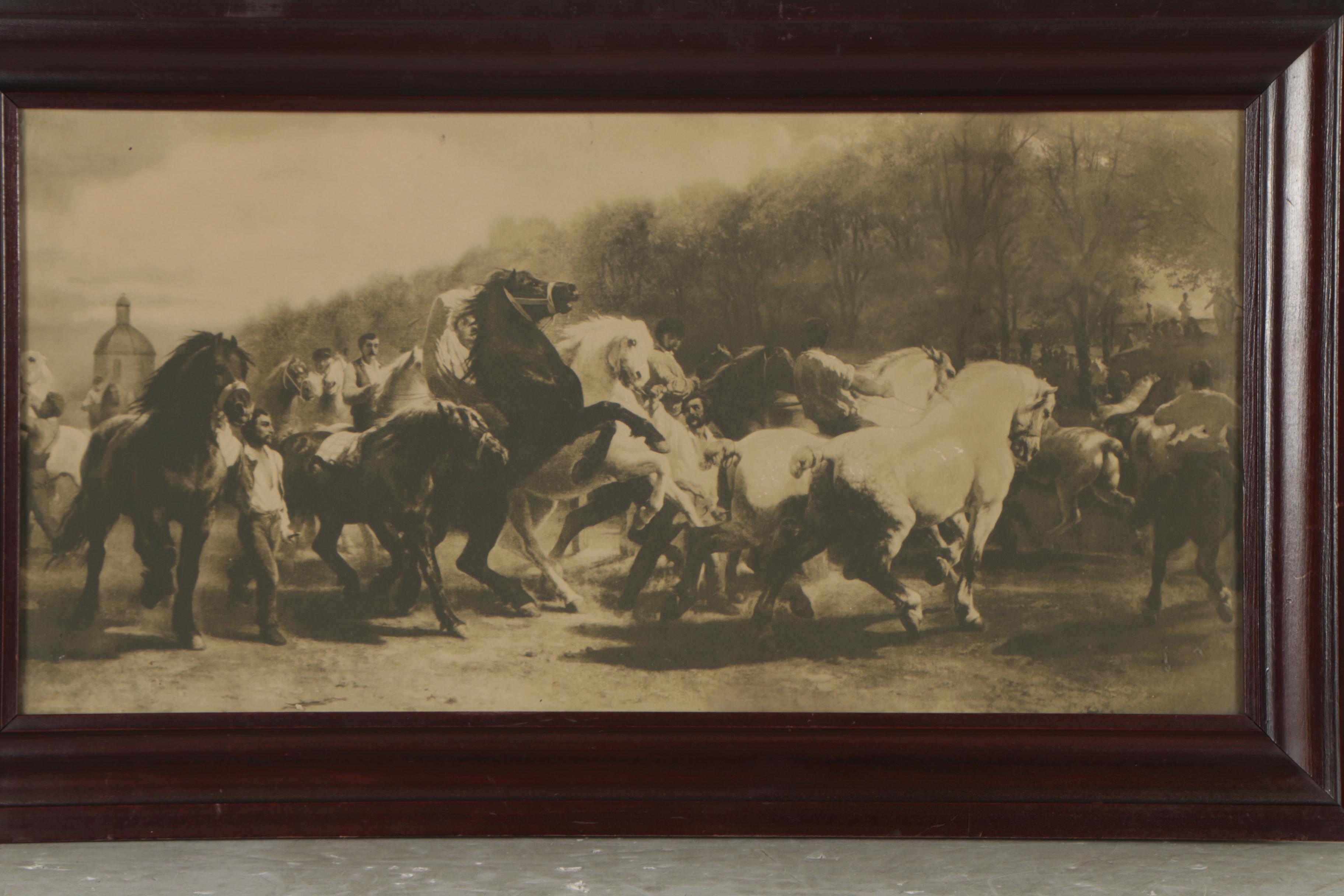 Photogravure After Rosa Bonheur's Painting "The Horse Fair"