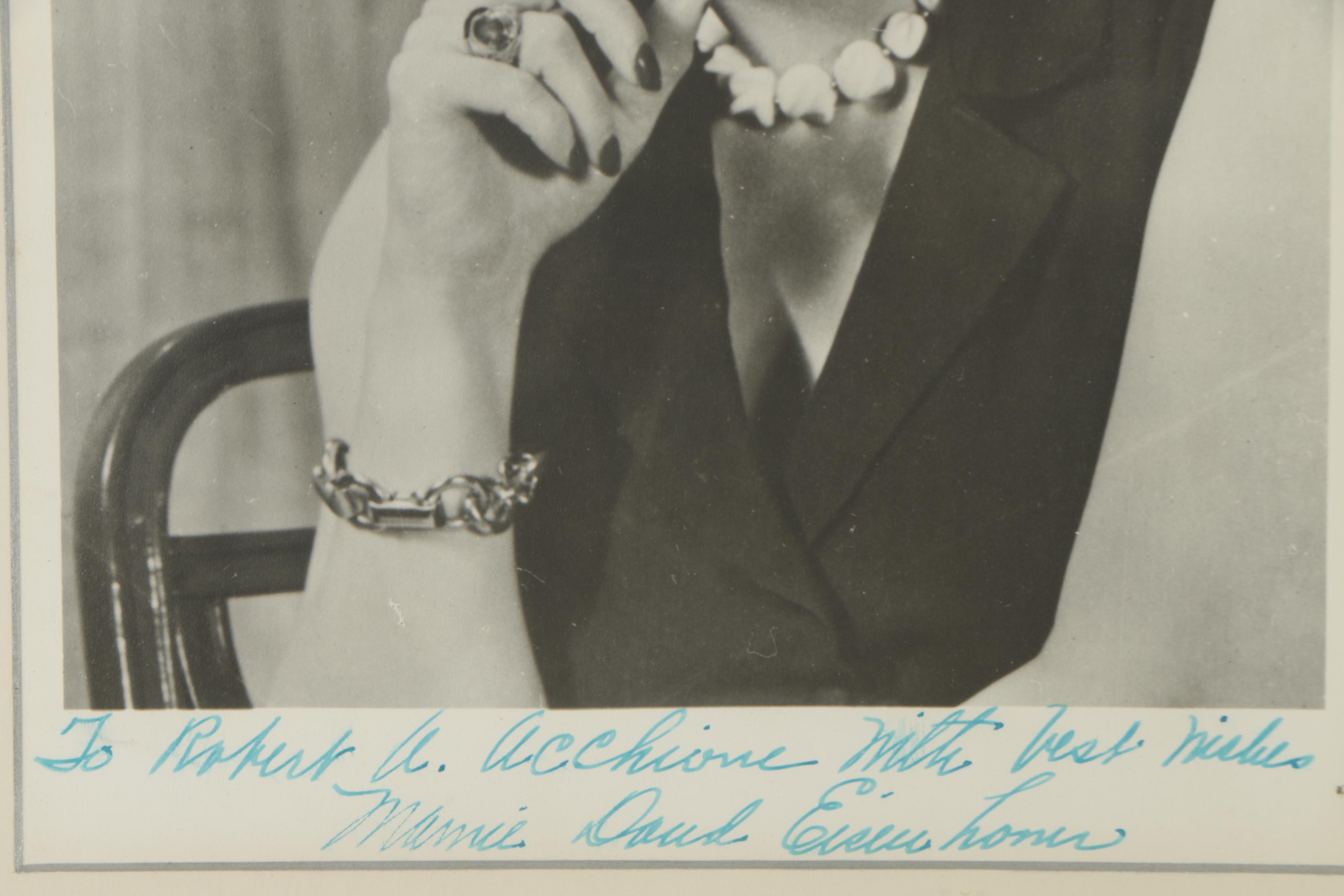Autographed Gelatin-Silver Photograph of Mamie Doud Eisenhower
