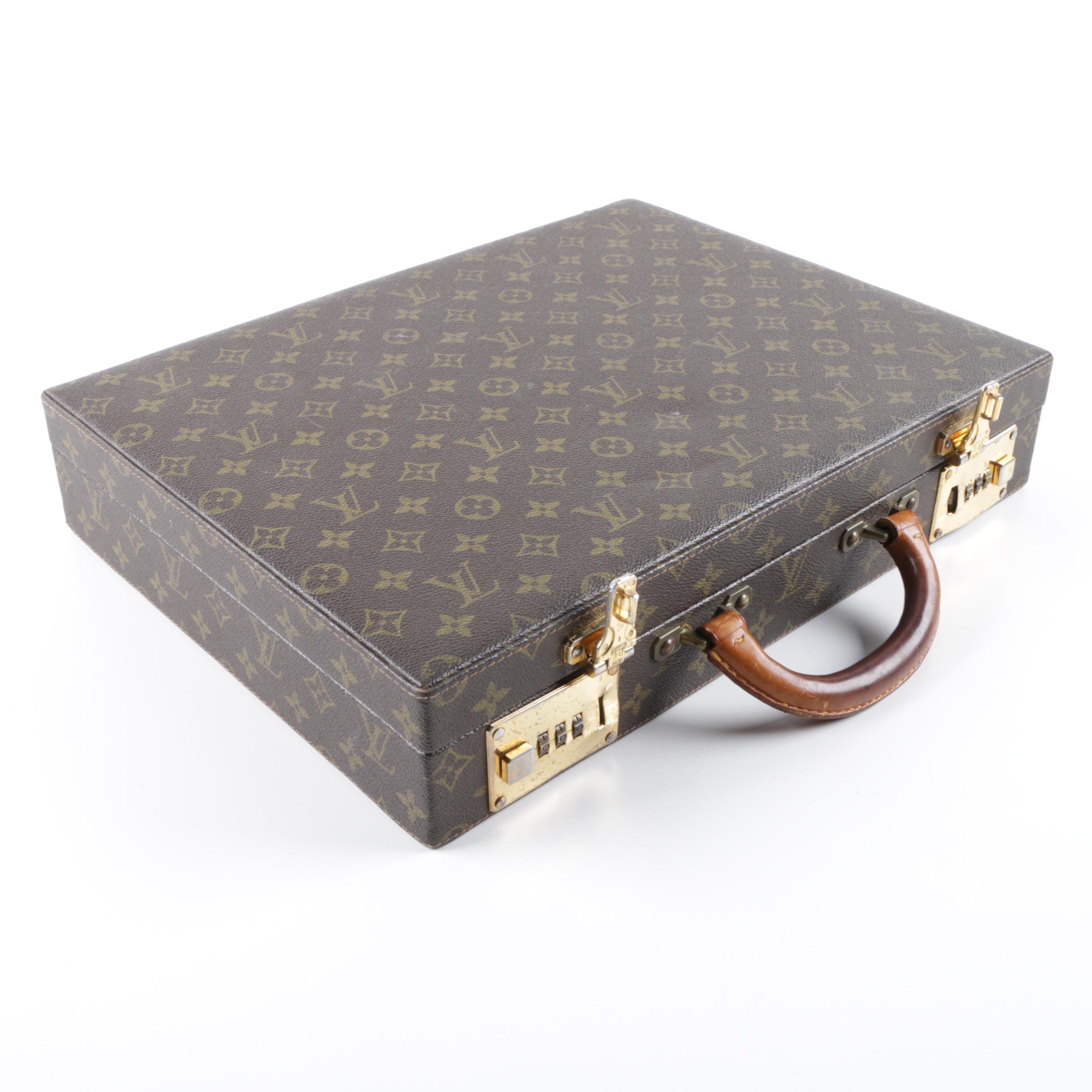 1983 Vintage Louis Vuitton Monogram Canvas President Briefcase