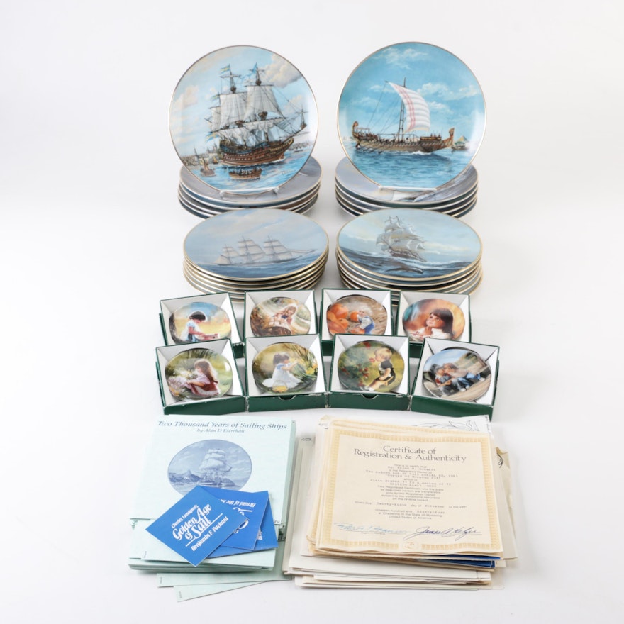 "The Golden Age of Sail" and Children's Portrait Plates