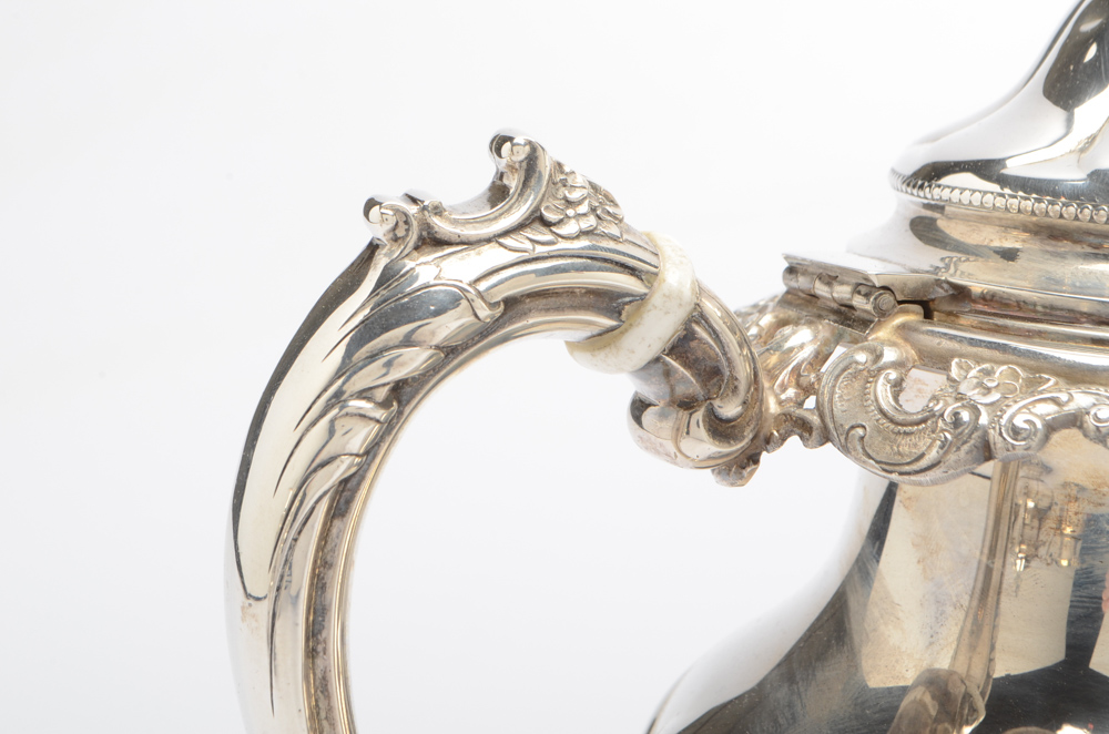 Wallace "Grand Baroque" Three-Piece Sterling Silver Tea Set