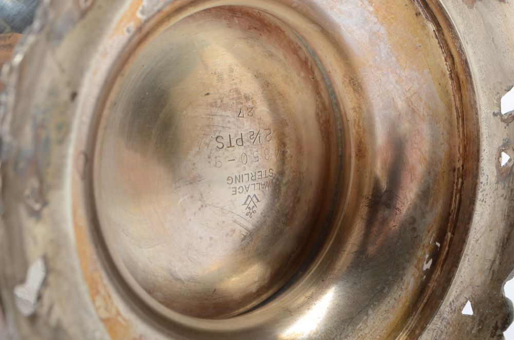 Wallace "Grand Baroque" Three-Piece Sterling Silver Tea Set