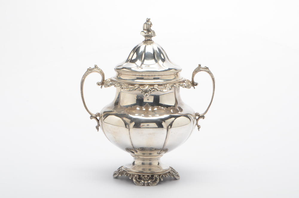 Wallace "Grand Baroque" Three-Piece Sterling Silver Tea Set