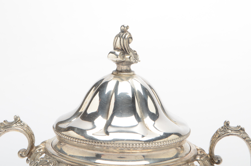 Wallace "Grand Baroque" Three-Piece Sterling Silver Tea Set