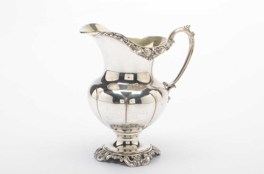 Wallace "Grand Baroque" Three-Piece Sterling Silver Tea Set