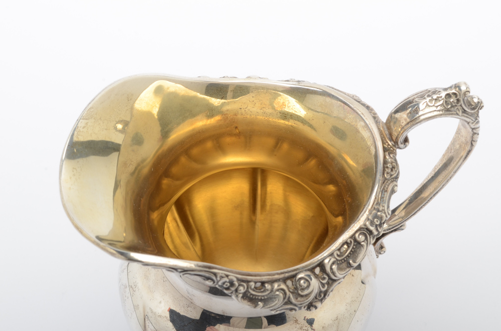 Wallace "Grand Baroque" Three-Piece Sterling Silver Tea Set