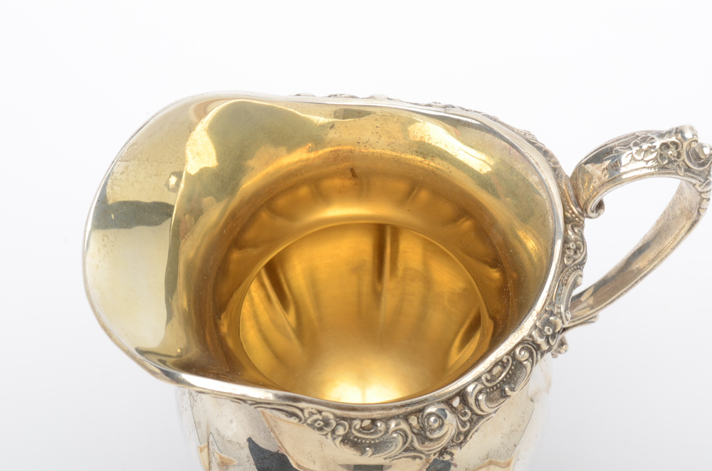 Wallace "Grand Baroque" Three-Piece Sterling Silver Tea Set