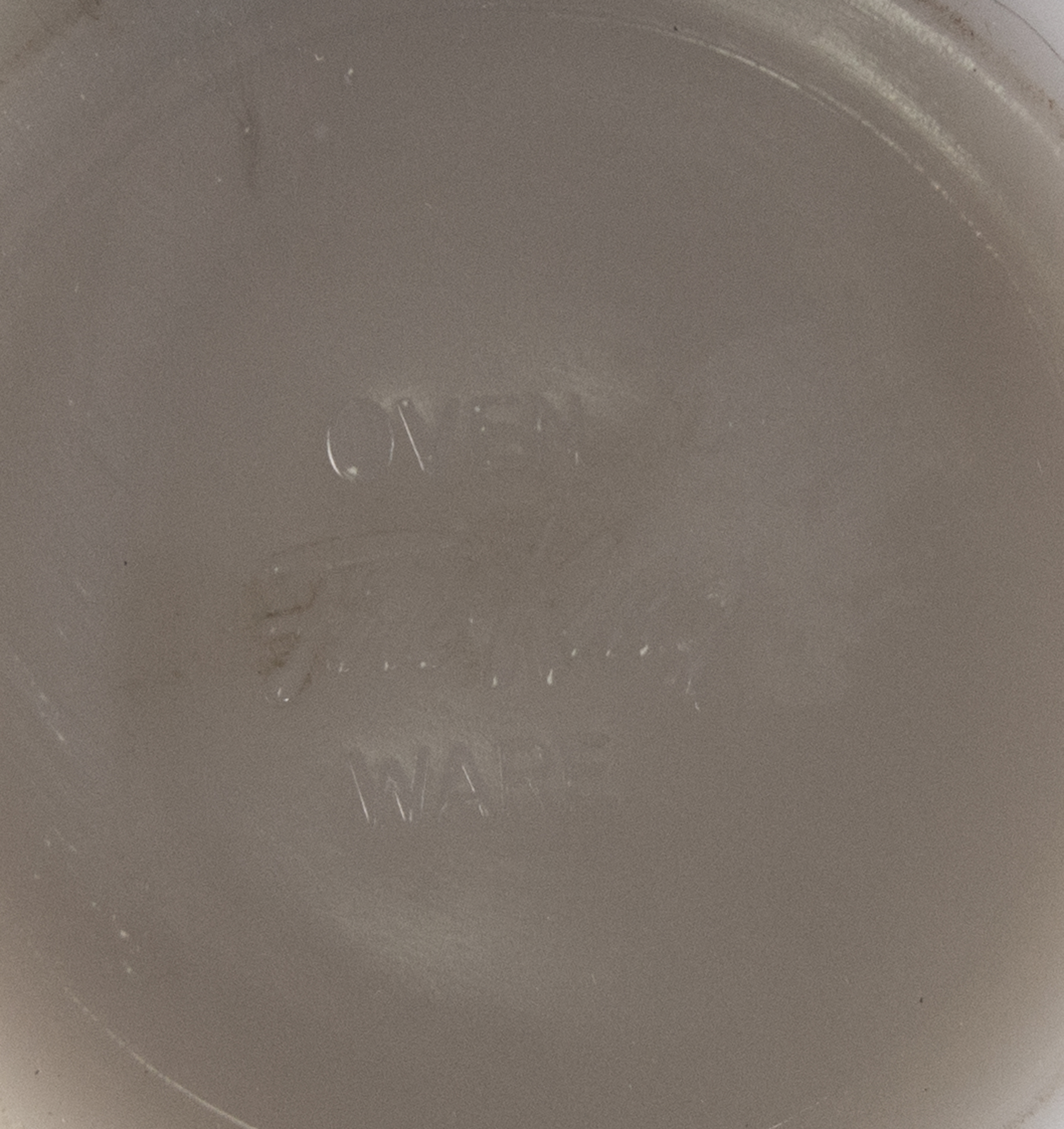 Vintage Fire King "Red Dot" Grease Jar