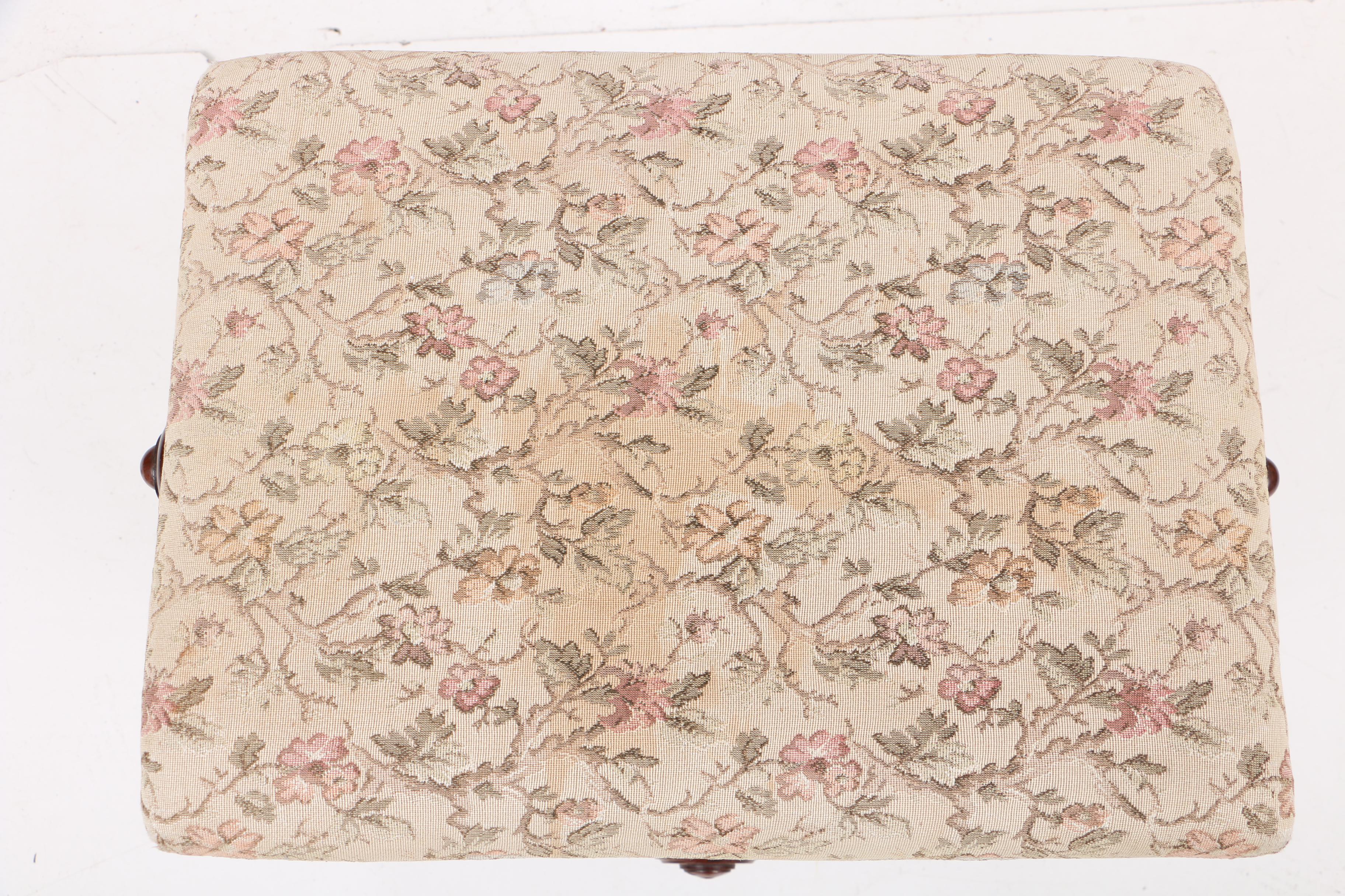 Antique Victorian Adjustable "X Piano Taboret" by L. Postawka & Co.