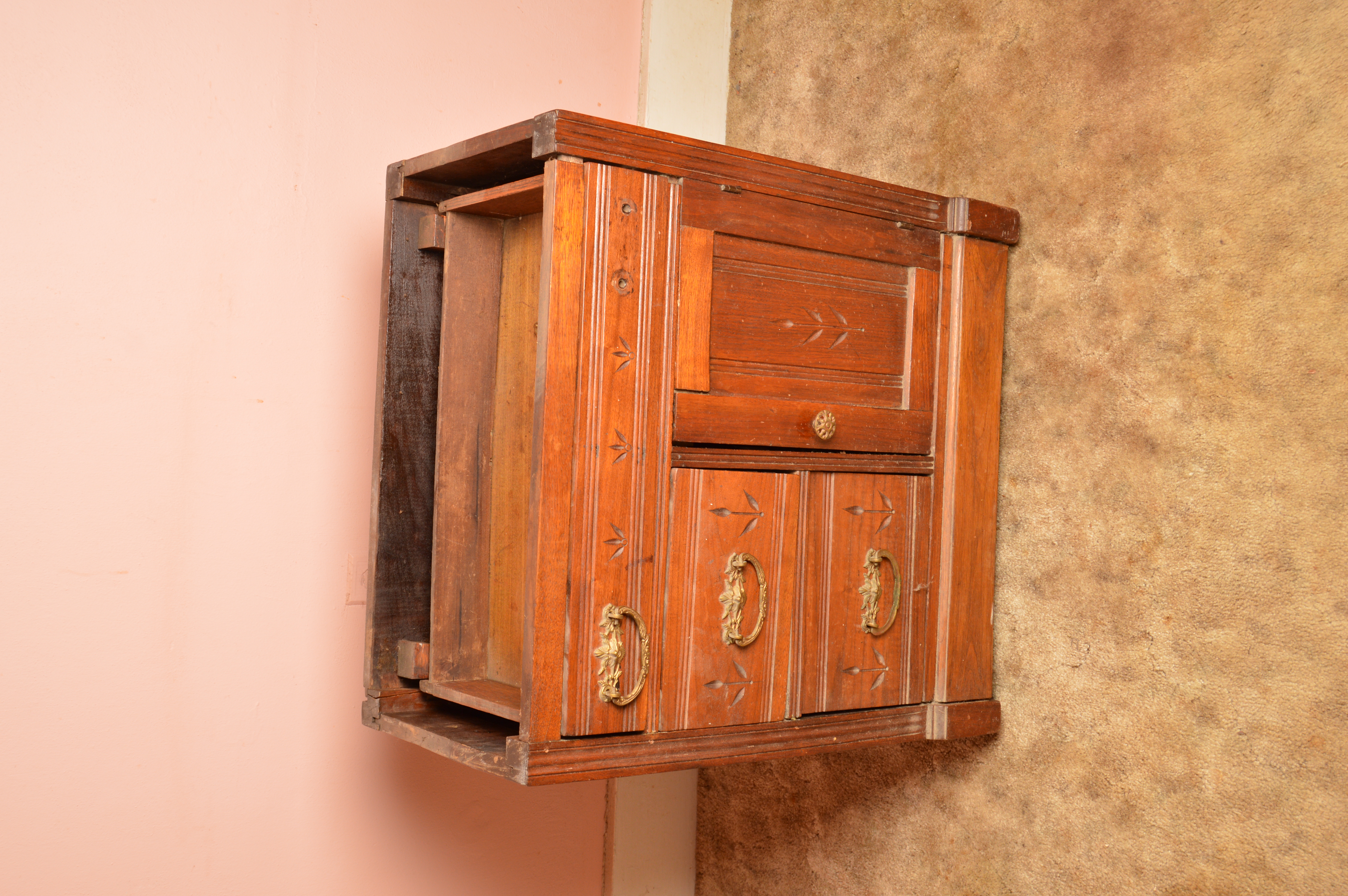 Antique Eastlake Marble Top Wash Stand