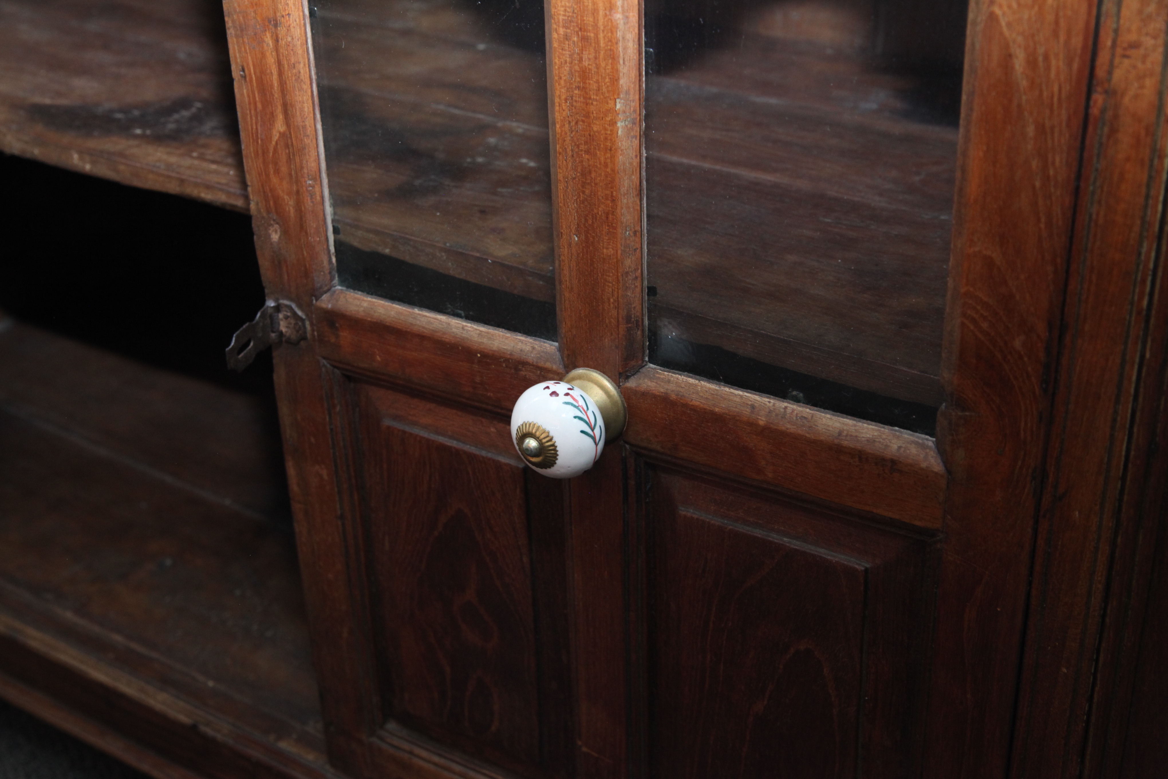 Antique French Country Fruitwood China Cabinet Base