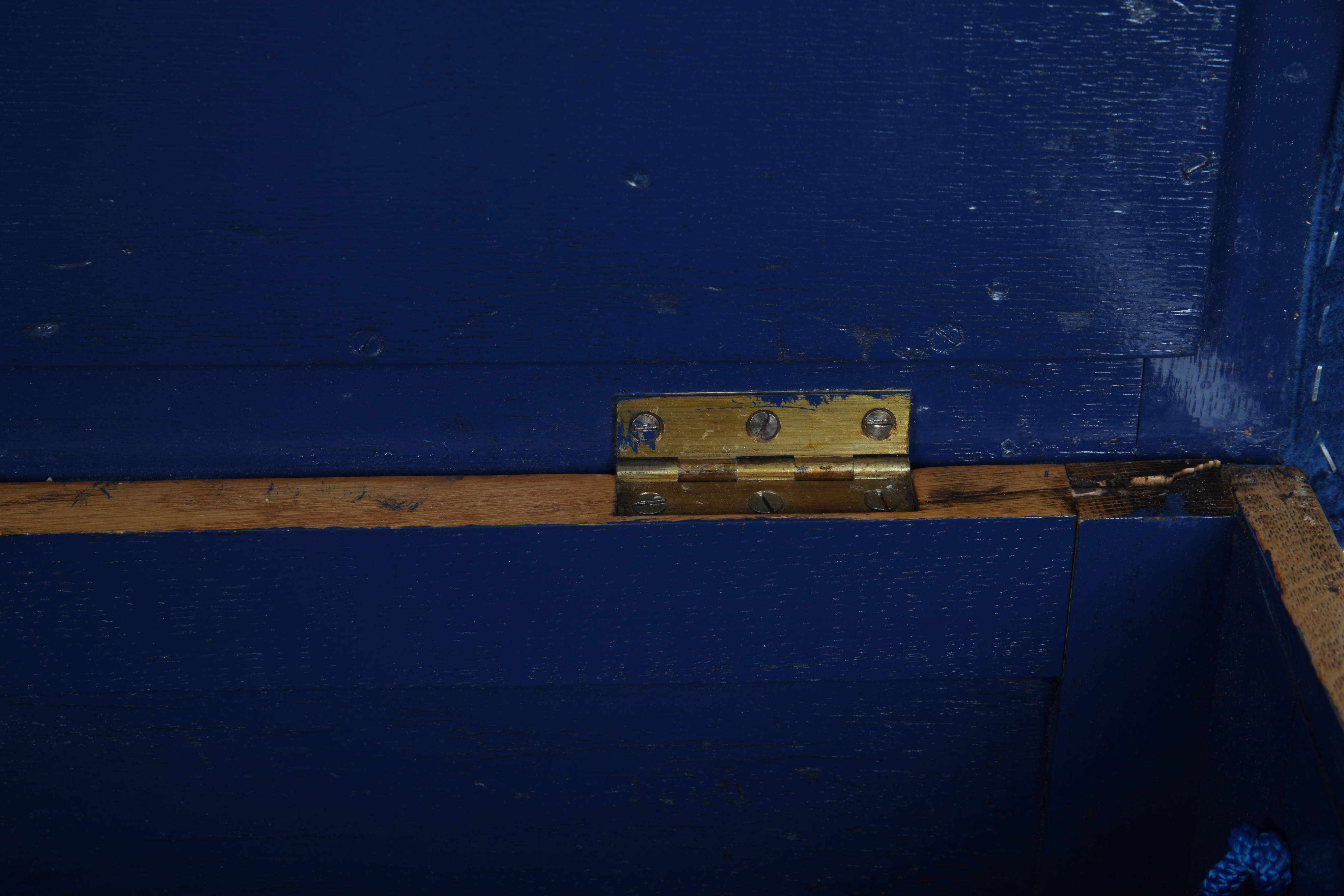 Cushion Top Oak Chest Bench