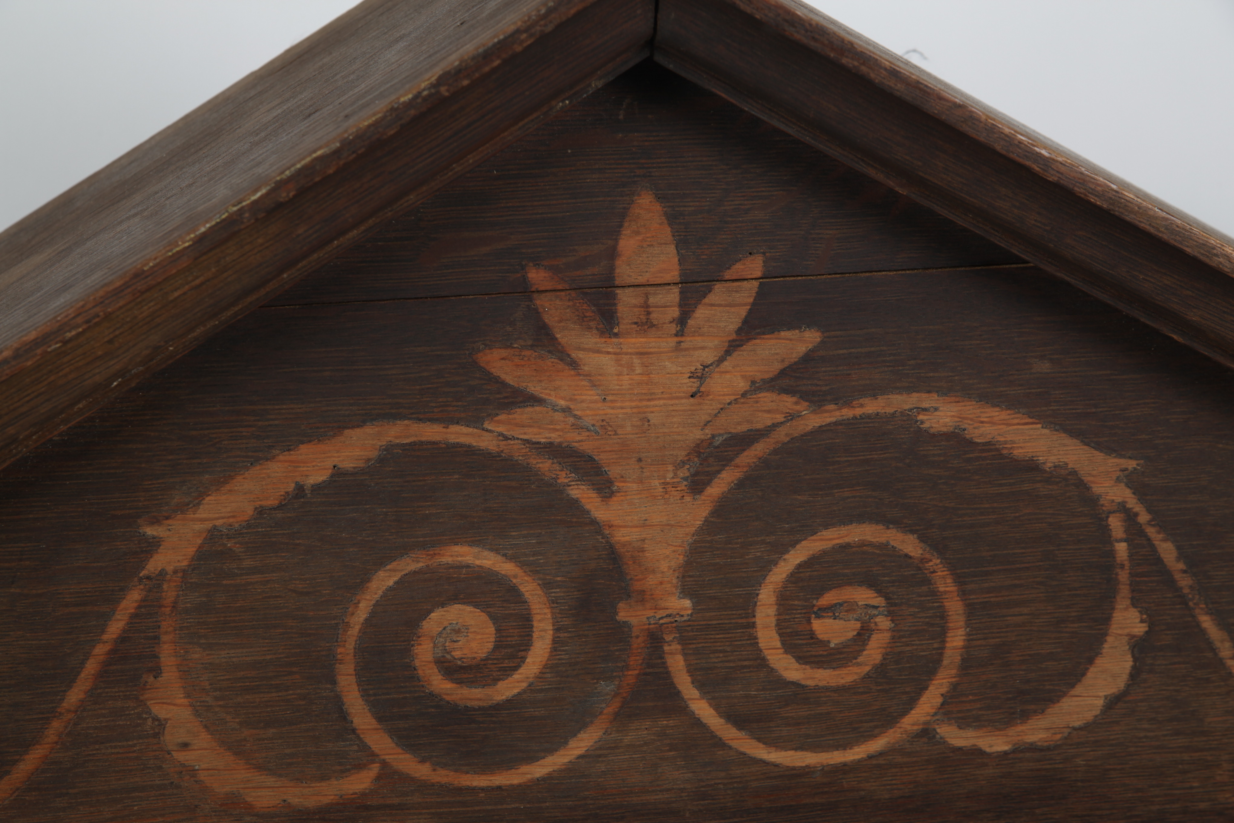 Decorative Wood Pediment Wall Hanging