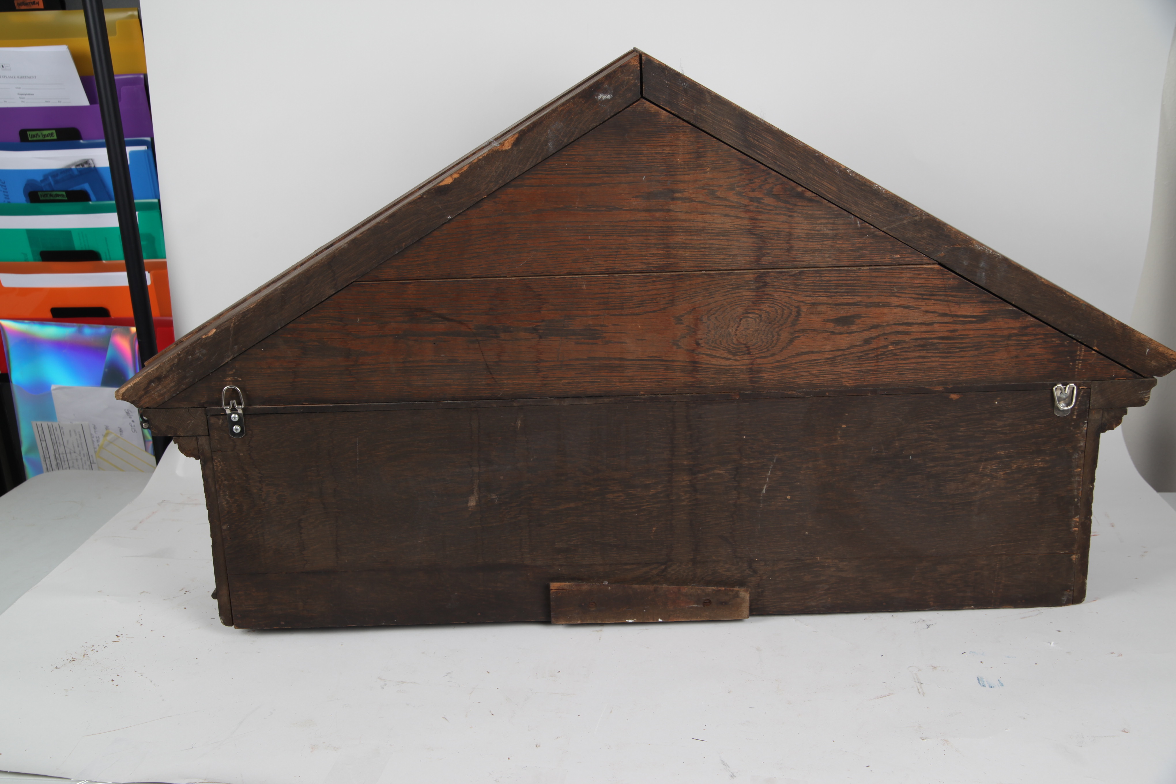 Decorative Wood Pediment Wall Hanging