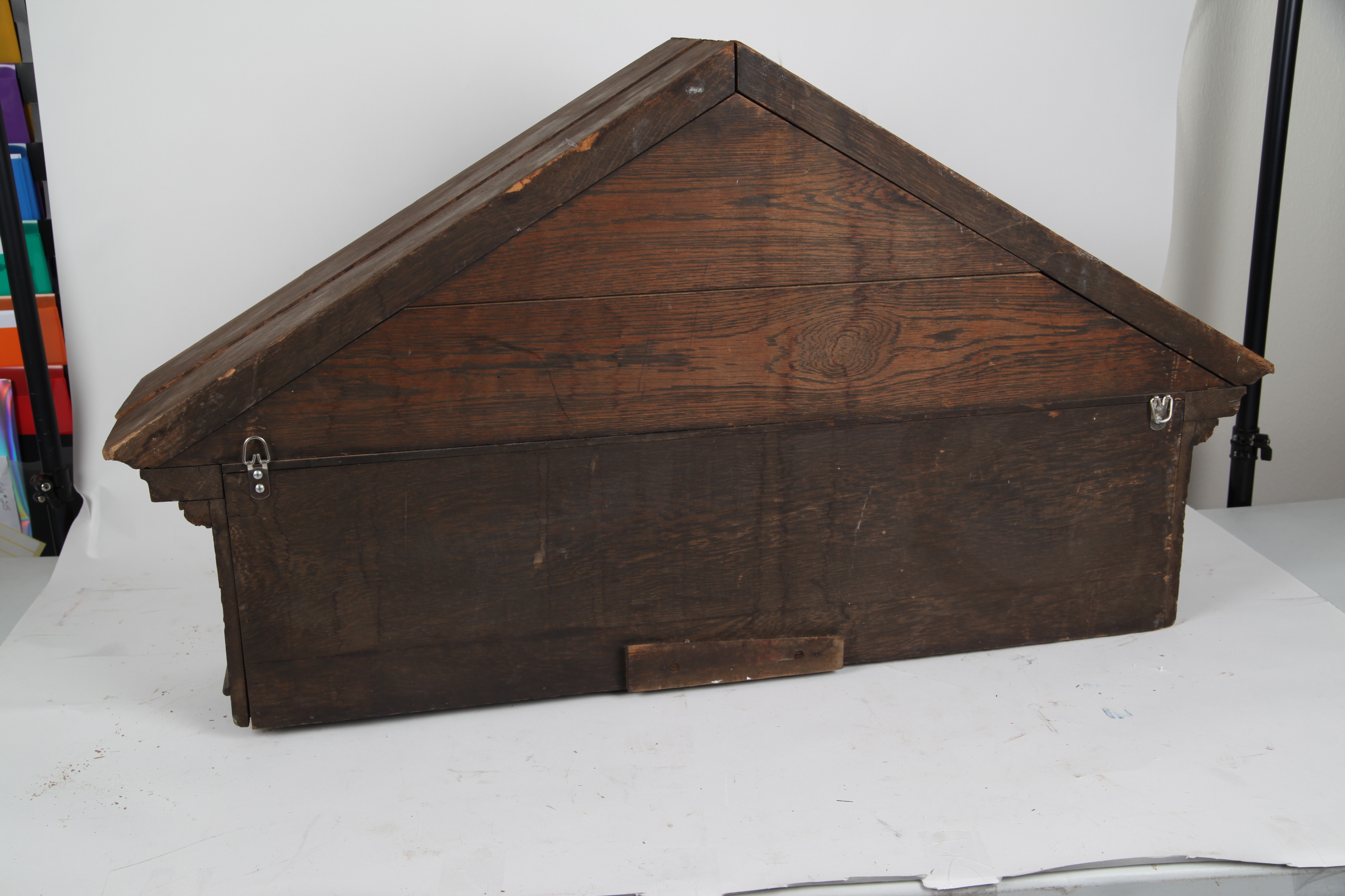 Decorative Wood Pediment Wall Hanging