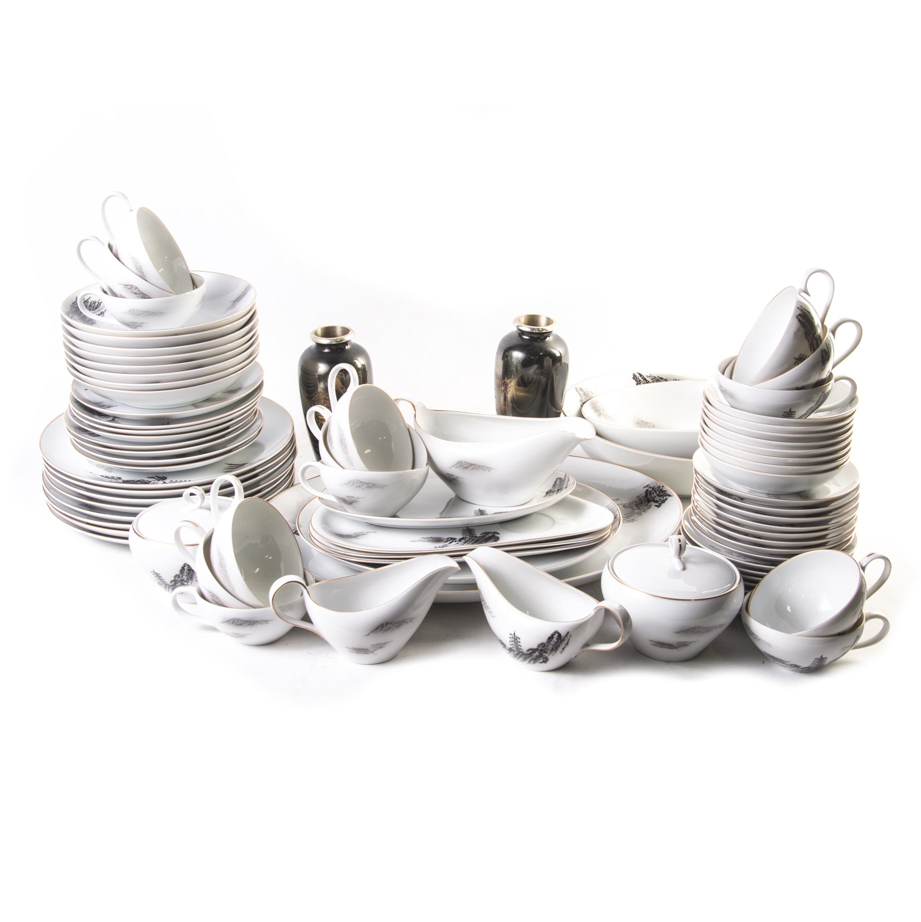 Vintage Hand-Painted Fukagawa Arita China From Japan