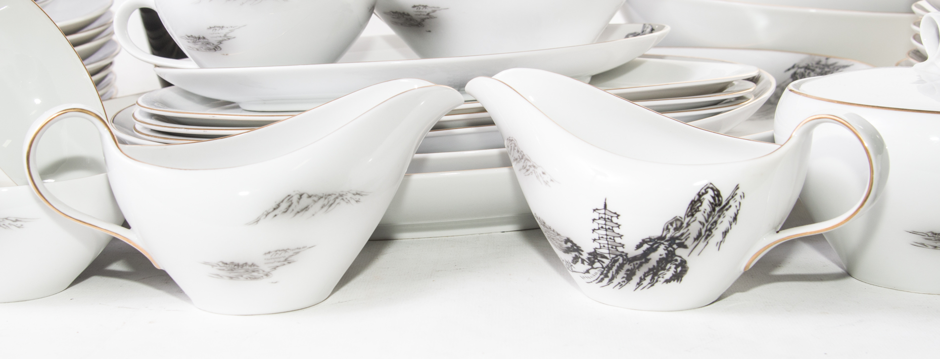 Vintage Hand-Painted Fukagawa Arita China From Japan